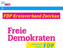 Tablet Screenshot of fdp-zwickau.de